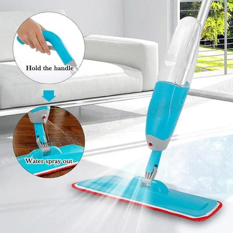 Швабра для миття підлоги з розпилювачем води Healthy Spray Mop AuraHome, фото 1