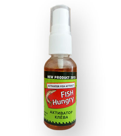 Активатор клювання спрей Фіш Хангрі приманка підкормка для риби Fish Hungry, фото 1