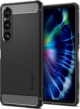 Чохол Spigen для Sony Xperia 1 VI - Rugged Armor, Matte Black (ACS08296)