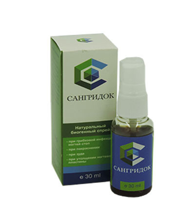 Сангридок спрей від грибка стопи і нігтів противогрибковий, фото 1
