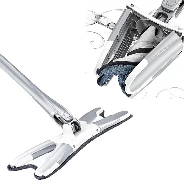 Швабра для підлоги з мікрофібри з віджиманням Spin Mop 360 AuraHome, фото 1