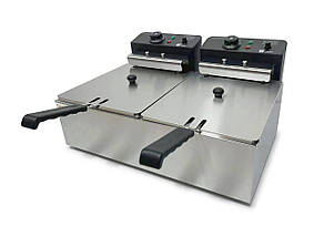 Фритюрниця подвійна електрична GoodFood EF66 BLACK, фото 3