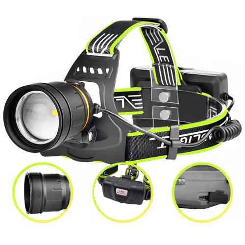 Ліхтар налобний BL-A8-P50 2x18650 zoom ЗУ microUSB Box