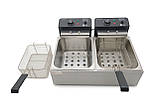 Фритюрниця подвійна електрична професійна GoodFood EF66 BLACK, фото 4