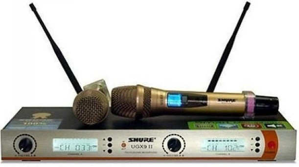 Радіосистема SHURE DM UGX9II 2 мікрофона XLR вихід для караоке мікшерів підсилювачів з адаптером AuraHome, фото 1
