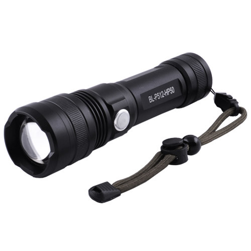 Ліхтар P512-HP50 1x18650/3xAAA індикація заряду zoom ЗУ microUSB Box