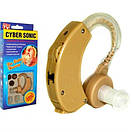 Слуховий апарат завушний підсилювач слуху CYBER SONIC слуховий пристрій AuraHome, фото 2