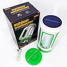 Ліхтар переносний 6088-LED+COB power bank Li-Ion акумулятор. сонячна батарея ЗУ microUSB Box AuraHome, фото 3