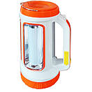 Ліхтар переносний 6088-LED+COB power bank Li-Ion акумулятор. сонячна батарея ЗУ microUSB Box AuraHome, фото 4