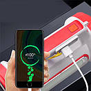 Ліхтар переносний 6088-LED+COB power bank Li-Ion акумулятор. сонячна батарея ЗУ microUSB Box AuraHome, фото 6