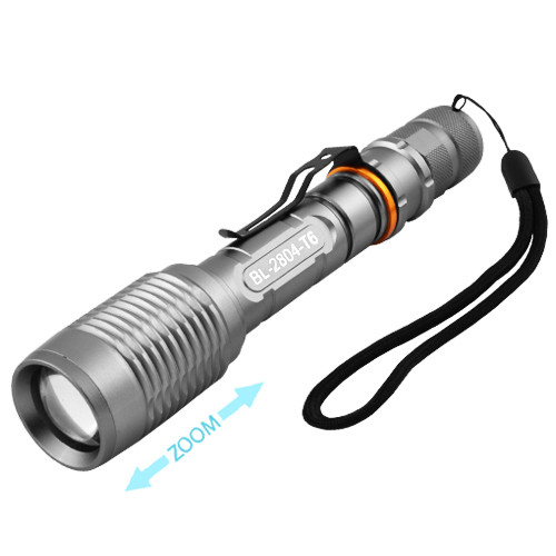 Ліхтар Police 2804-T6 2x18650 затискач zoom ЗУ 220V Box
