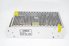 Блок живлення 12V 20A S-240-12 адаптер Метал