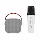 Портативная колонка оснащена бездротовим караоке мікрофоном з Bluetooth K1 AuraHome, фото 3