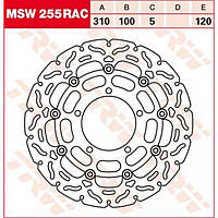 Гальмівний диск TRW / Lucas MSW255RAC