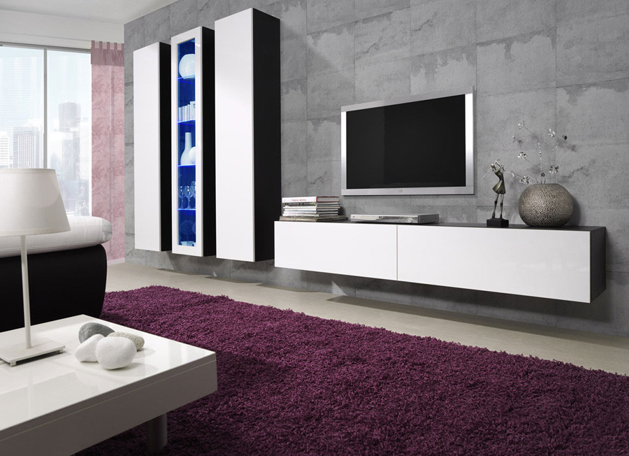 VIGO II Вітальня чорний/білий глянець CAMA, фото 1