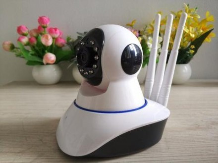 Камера відеоспостереження IP Wi-Fi з антеною з віддаленим доступом бездротова