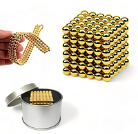 Неокуб 45 мм Золото магнітний конструктор головоломка neocube