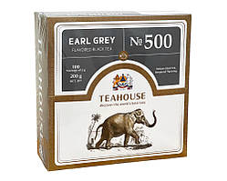Чай Teahouse Граф Грей No 500 (ароматизований чорний чай у пакетиках), 200 г (100 шт.*2 г) (4820209846164)