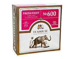 Чай Teahouse Свіжий фрукт No 600 (фруктовий чай у пакетиках), 200 г (100 шт.*2 г) (4820209846171)
