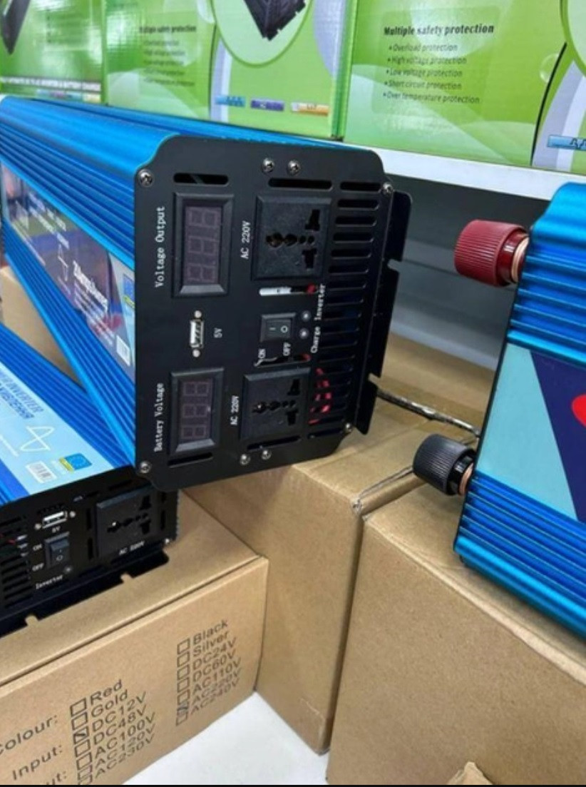 Автомобільний інвертор 3000 W Wimpex WX-3010 перетворювач напруги 12V-220V чистий синусоїда без підзаряджання Лучшая цена