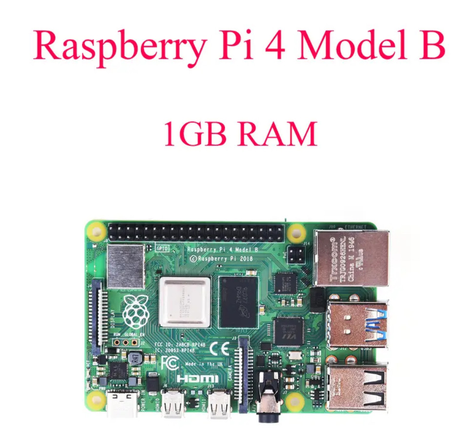 Мікрокомп'ютер Raspberry Pi 4 Model B 1GB