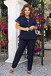 Костюм ошатний блуза і брюки в кольорах 6682, фото 4