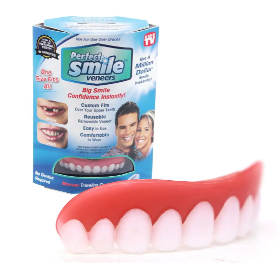 Вставная накладка съемные виниры для зубов Perfect Smile на обе челюсти ...