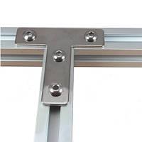 Пластина з'єднувальна Т-подібна для профілю 20 стальна під гвинт M5