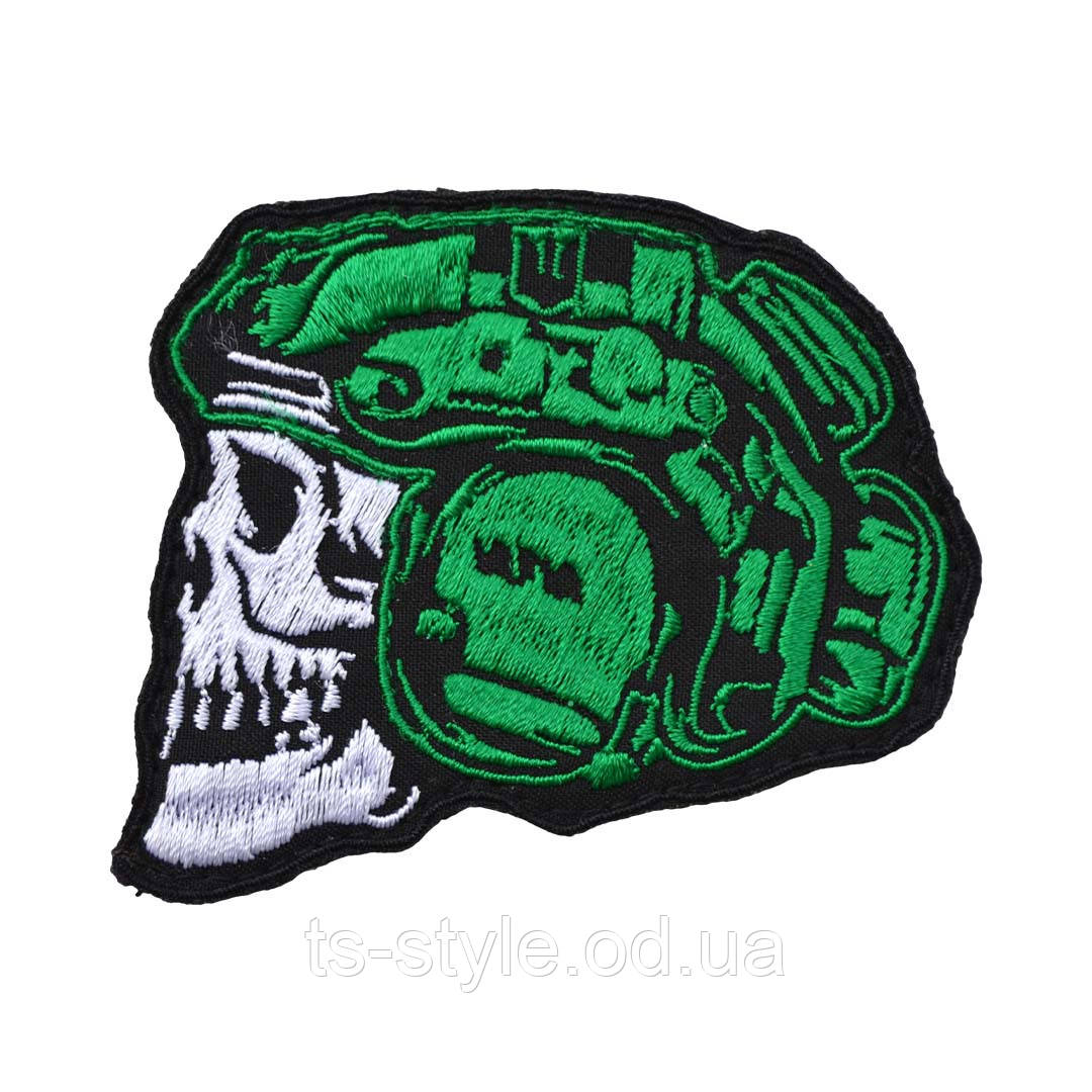 Шеврон »Skull Tactical» олива