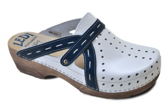 Сабо анатомічні LEDI Anatomic 311 білий/т. (білий/т.синій, 36), фото 1