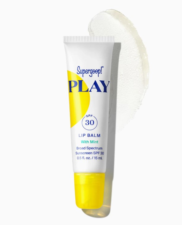 Сонцезахисний бальзам для губ Supergoop PLAY Lip Sunscreen Balm SPF 30, з м'ятою, фото 1