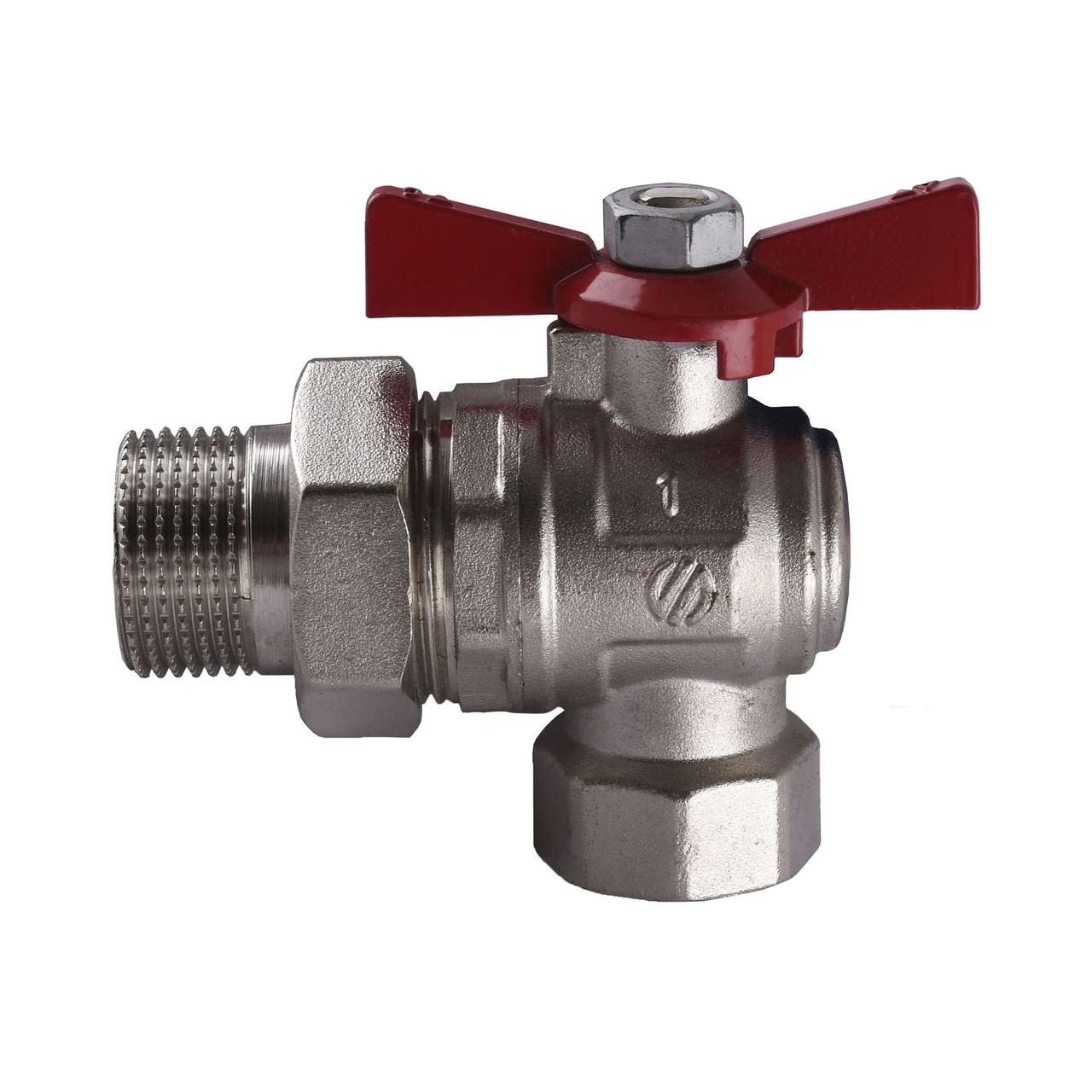 Кран кульовий кутовий з американкою ARCO SENA 1" PN 40 внутрішній-зовнішній 154305, фото 1