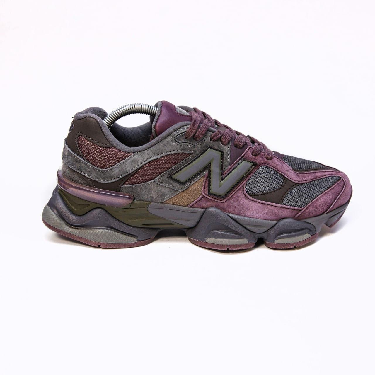 Чоловічі кросівки New Balance 9060 (сірі з бордовим) демісезонні спортивні стильні кроси 2566 Нью Беленс vkross