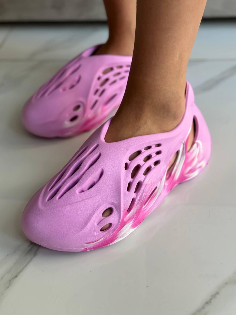 Жіночі літні босоніжки Foam Runner Pink Marshmallow (рожеві) модне легке взуття 9069 Раннер vkross, фото 1