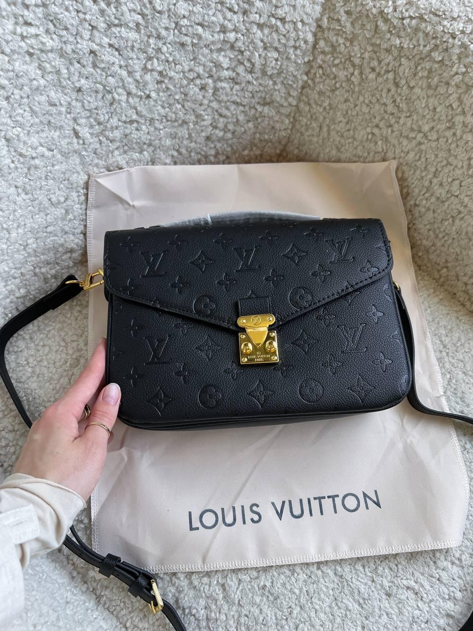 Жіноча сумка Louis Vuitton Premium (чорна) витончена містка сумка PR0014 vkross