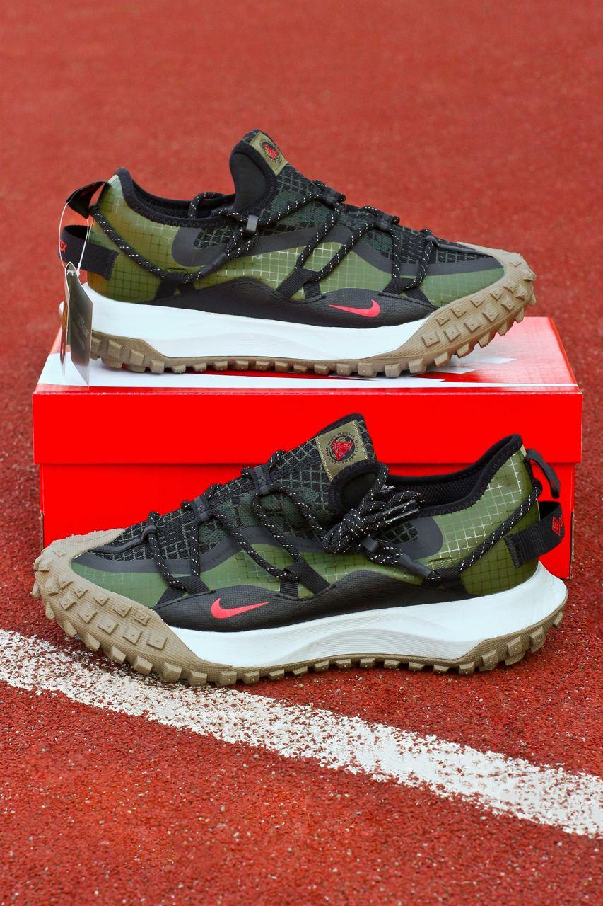 Чоловічі кросівки Nike ACG Mountain Fly Low Gore-Tex (зелені) стильні кросівки 1072 Найк vkross