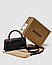 Жіноча сумка Jacquemus Le Chiquito Long Boucle Black (чорна) зручна сумочка KIS99315 vkross, фото 3