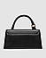 Жіноча сумка Jacquemus Le Chiquito Long Boucle Black (чорна) зручна сумочка KIS99315 vkross, фото 6
