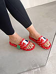 Чоловічі стильні сланці Chimpion (червоні) модні літні шльопанці 1291 Чемпіон топ, фото 4