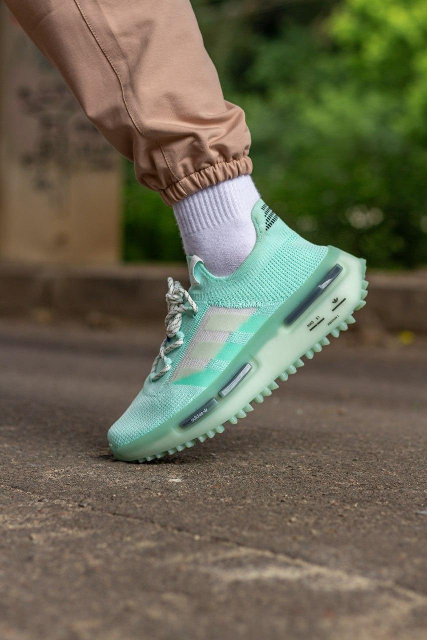 Чоловічі літні кросівки Adidas NMD S1 "Friends and Family" Mint Green (зелені) спортивні AD205 Адідас vkross, фото 1