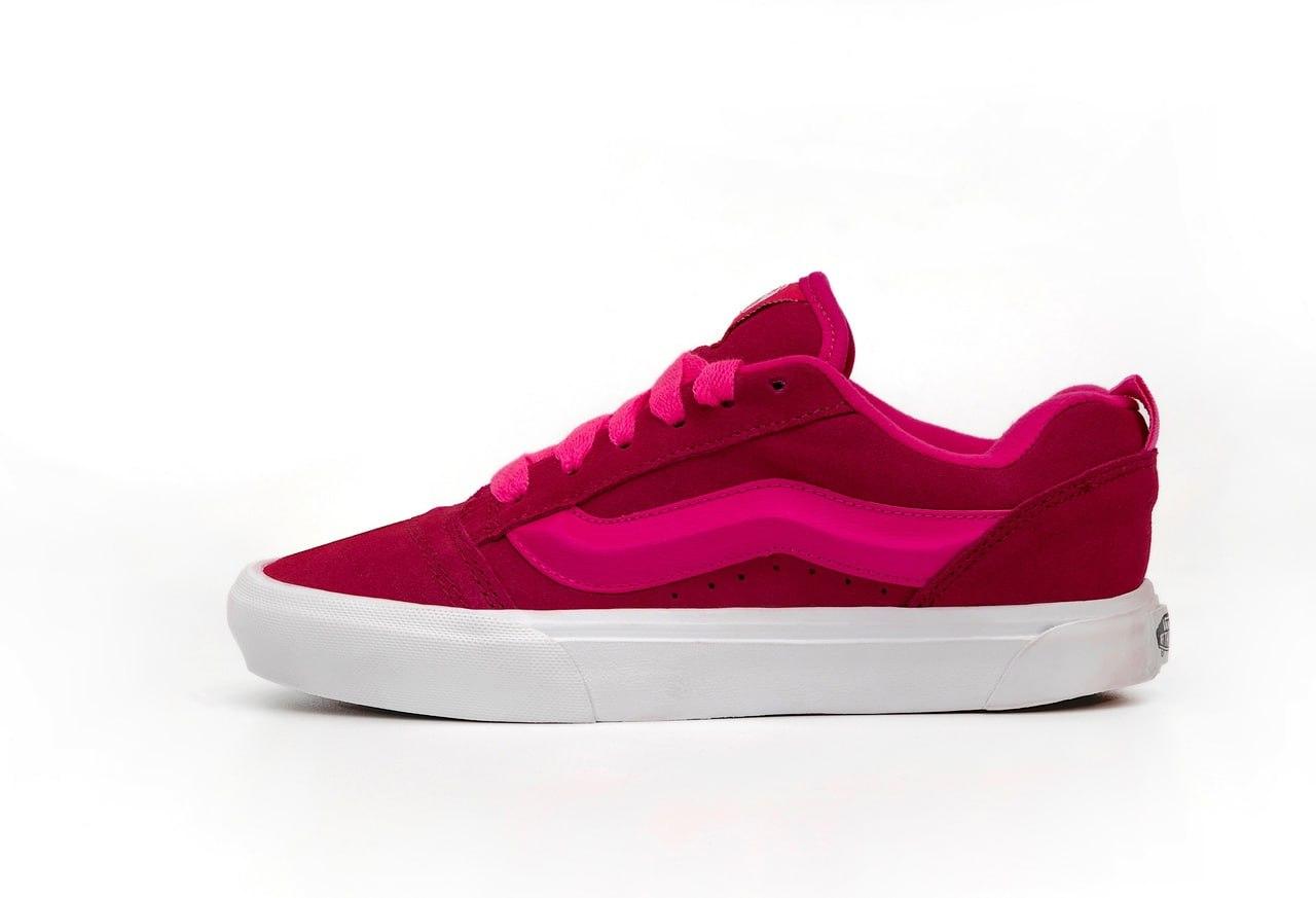 Жіночі демісезонні кеди Vans KNU (бордові) низькі повсякденні кеди 14756 Ванс vkross