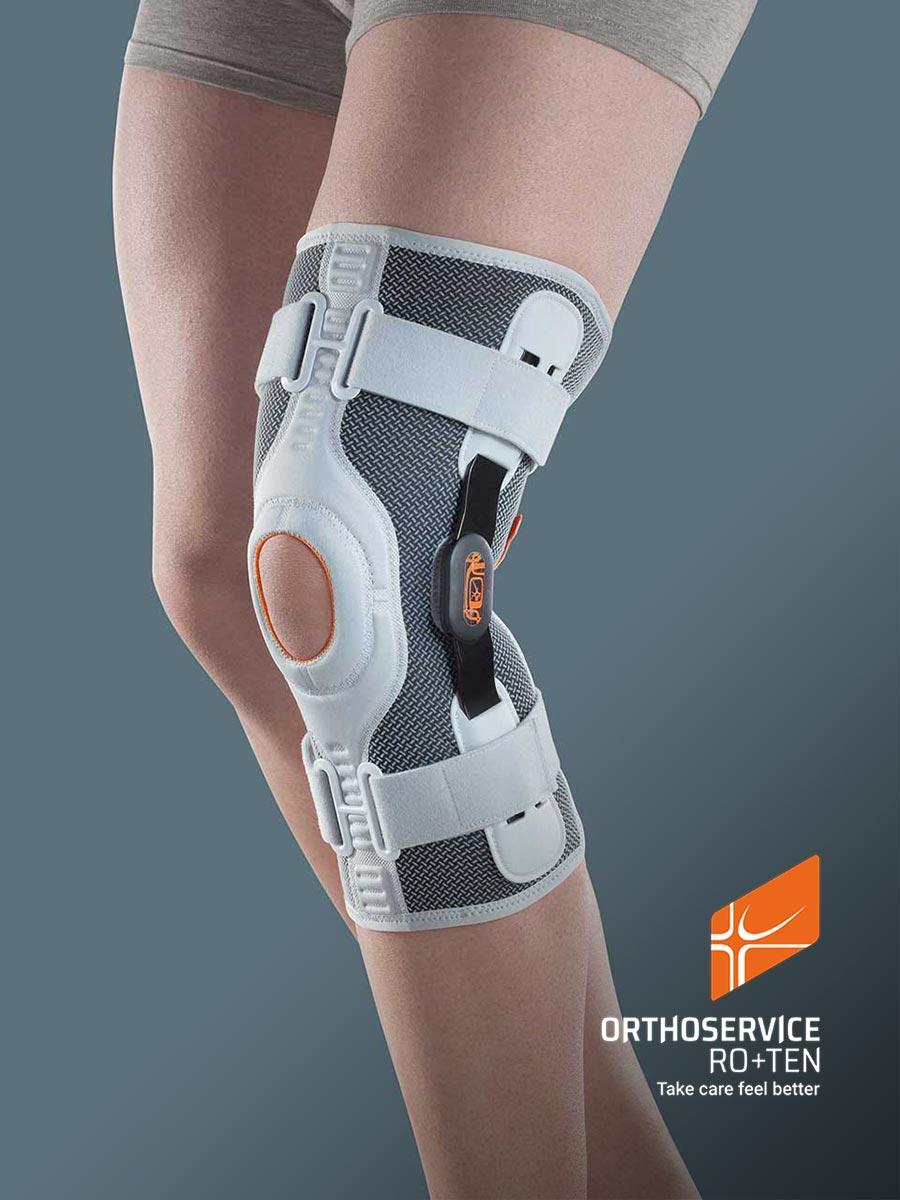 Ортез на колінний суглоб із петлями керування F-E і Стабілізатором колінної чашечки, M33115, Orthoservice, фото 1