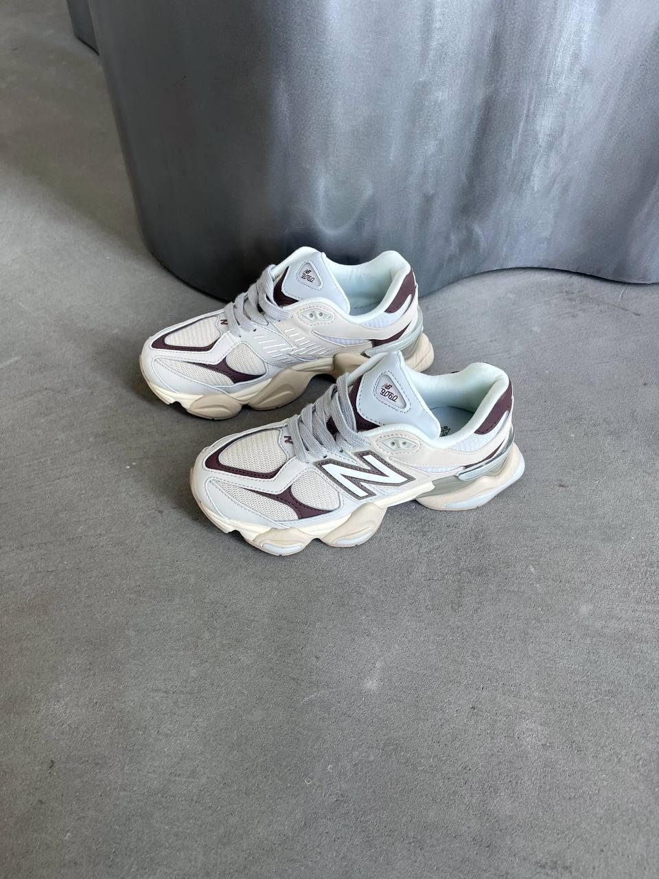 Чоловічі кросівки New Balance 9060 Panelled Lace-up Sneakers (сірі) спортивні кроси NB0037 НБ vkross