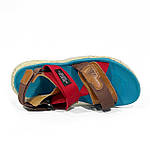 Чоловічі сандалії Humtto Sandals Brown Red (коричневі) модні босоніжки на літо 0731 Хумто топ, фото 6