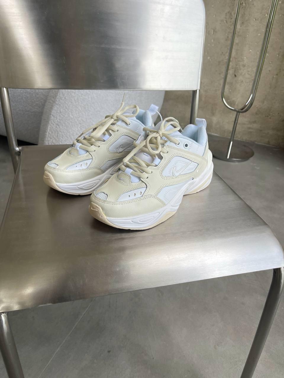 Жіночі демісезонні кросівки Nike M2K Summit White (біло-пісочні) низькі стильні кросівки N0010 Найк vkross