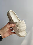 Чоловічі літні шльопанці ADIDAS SLIDES ADILETTE 22 Beige (бежеві) модні легкі шльопанці 353 Адідас топ, фото 7