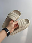 Чоловічі літні шльопанці ADIDAS SLIDES ADILETTE 22 Beige (бежеві) модні легкі шльопанці 353 Адідас топ, фото 5