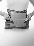 Бандаж для жорсткої фіксації спини Extra, Orthoteh (Болгарія) (сірий, L), фото 5