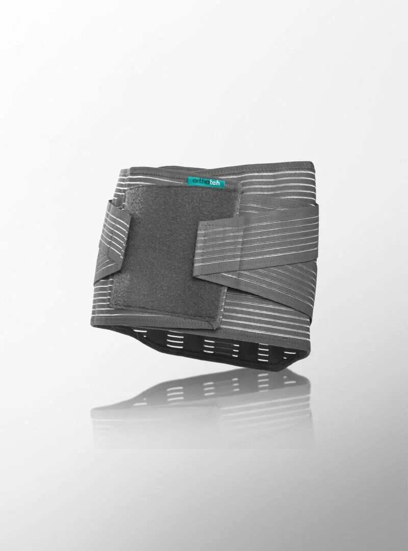 Бандаж для жорсткої фіксації спини Extra Max, Orthoteh (Болгарія) (сірий, L), фото 1