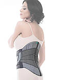 Бандаж для жорсткої фіксації спини LUMBOFIX, Orthoteh (Болгарія) (сірий, L), фото 2